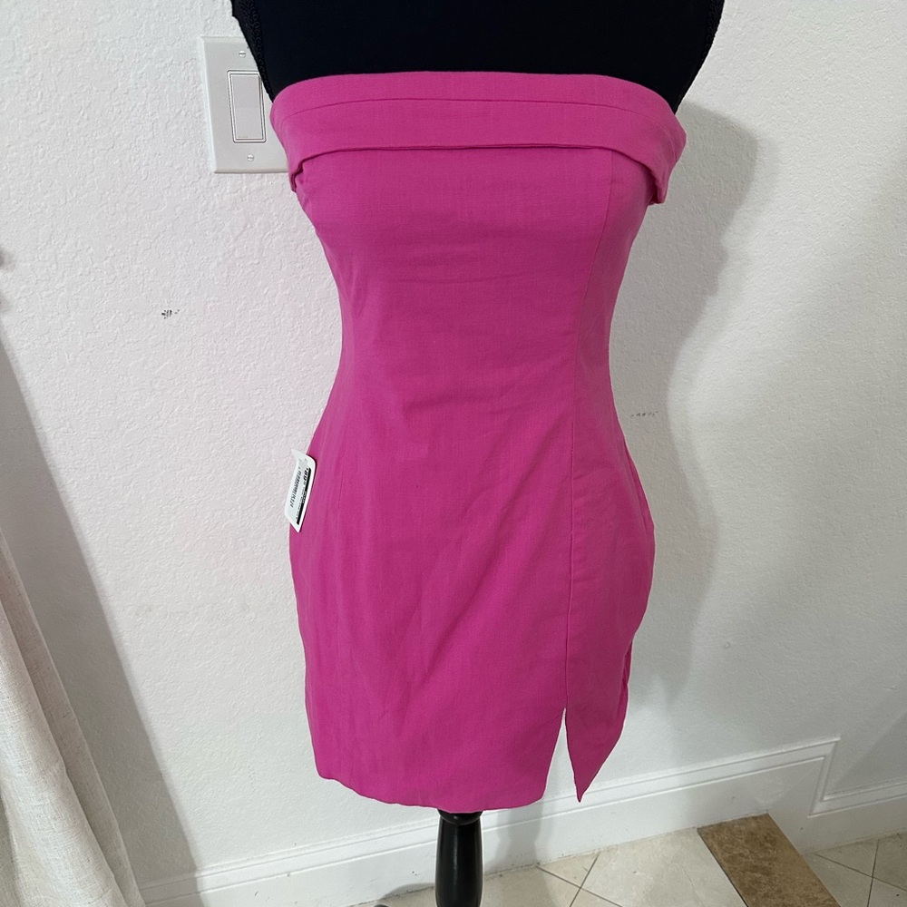 Runaway The Label Crystal Strapless Bodycon Mini Dress Size Medium - Picture 8 of 10
